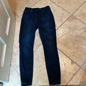 7 for Mankind dark denim straight leg jeans